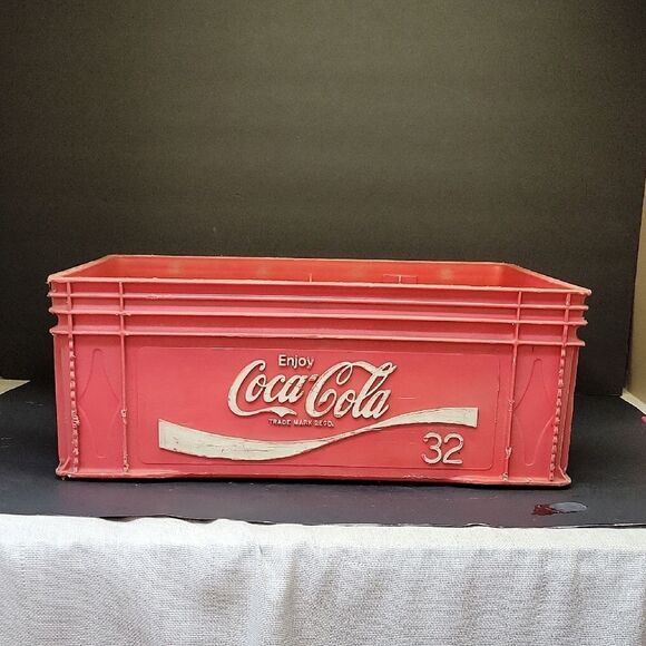 Coca Cola Other - Vintage Coca-Cola Red Plastic Coke Bottle Crate Advertising Carrier 32